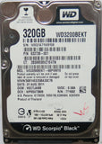 WESTERN DIGITAL WD3200BEKT'60PVMT0 PN FW HECTJABB 320,GB