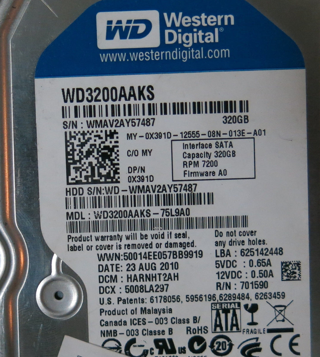 WESTERN DIGITAL WD3200AAKS-75L9A0, PCB – +DR DATA RECOVERY - DONORS