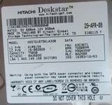 HDS751075KLA330, PN 41R0154, MLC  BA2588, 110 0A29636 01 PCB