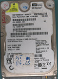 WD1600BEVS-60RST0,  DCM FANTJHBB,  Serial Number:  WXC508A53851,  160GB 2.5,  PCB 2060-701450-011 REV A,
