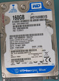 WD1600BEVS-26VAT0,  DCM FHNT2HNB,  Serial Number:  WXC409D21281,  160GB 2.5,  PCB 2060-701499-000 REV A,