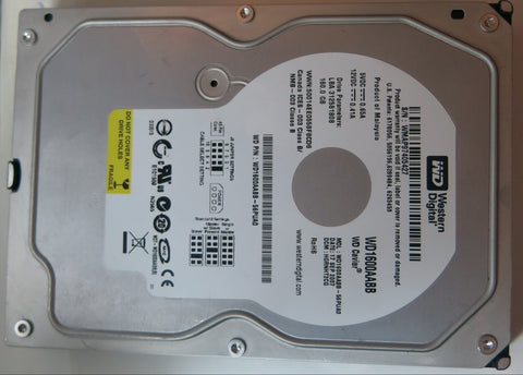 WD1600AABB-56PUA0 PCB: 2060-701494-002 REVB SERIAL NUMBER: WMAP97405427 DCM HGRNHT2CG 160GB