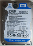 WESTERN DIGITAL WD2500BEVT-22A23T0 DCM HHMTJHNB 250GB
