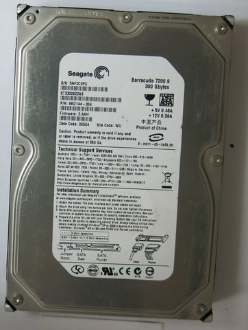 ST3300622AS PCB: 100355589 REV C SERIAL NUMBER: 5NF2C3PG PN 9BD144-304 FW 3.AAH 300GB