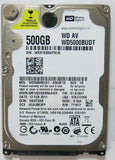 WD5000BUDT-63G8FY0 PN FW DA0T2AB 500GB