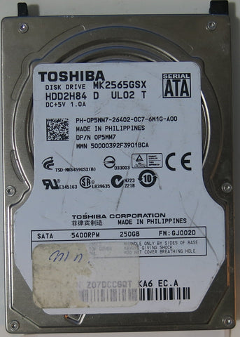 TOSHIBA MK2565GSX HDD284 D UL02 T,  PCB