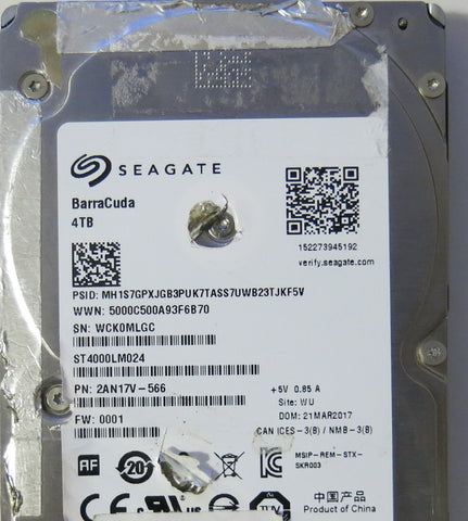 SEAGATE ST4000LM024, 1 PCB