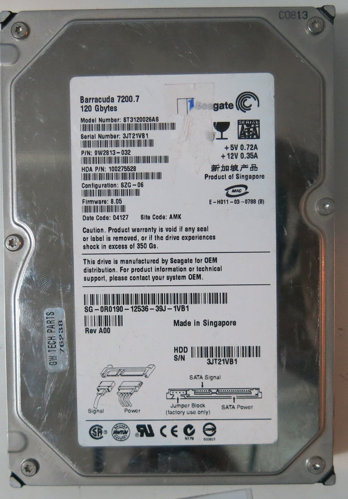 PCB ONLY! SATA 100769673 REV A for Seagate Archive 8TB ST8000AS0002 PCB ONLY! SATA 100769673 REV A for Seagate Archive 8TB ST8000AS0002