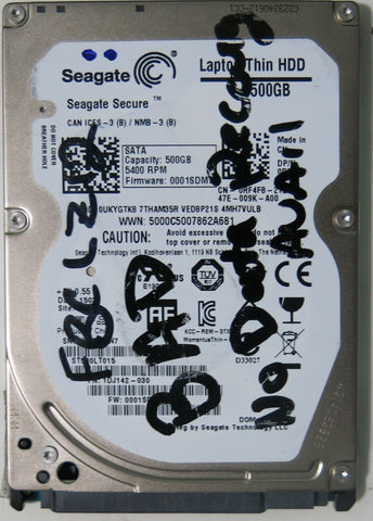 SEAGATE ST500LT015 PCB 100729420 REV B,  500.GB