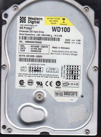 WD100EB-00BHF0 DCM DSBBED2B 10,0 GB 3,5