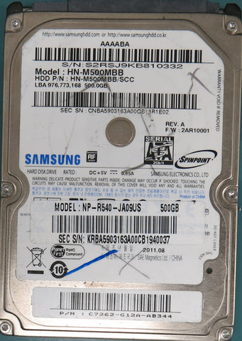 HN-M500MBB, 500GB 2.5