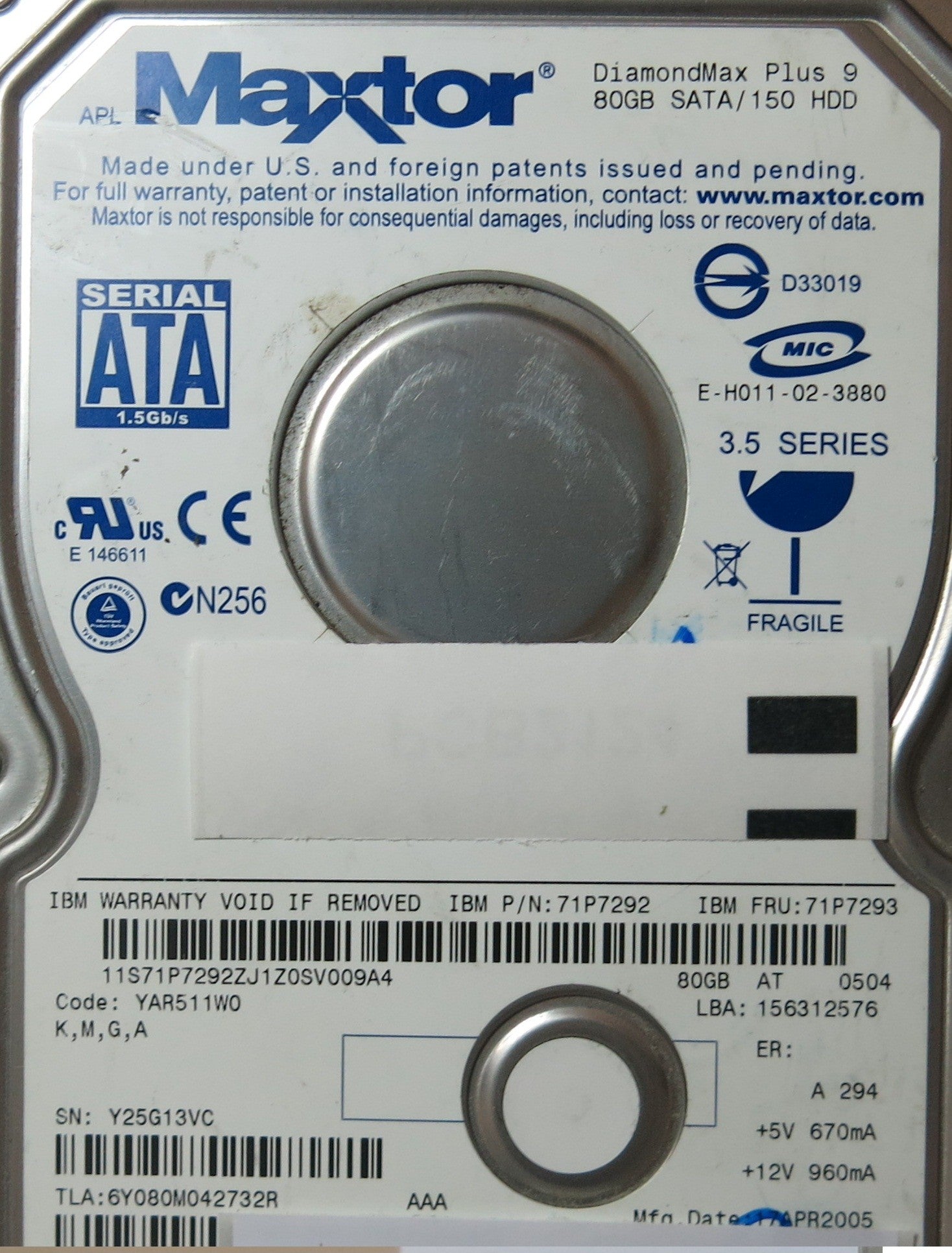 6Y080M0 301861101 PCB
