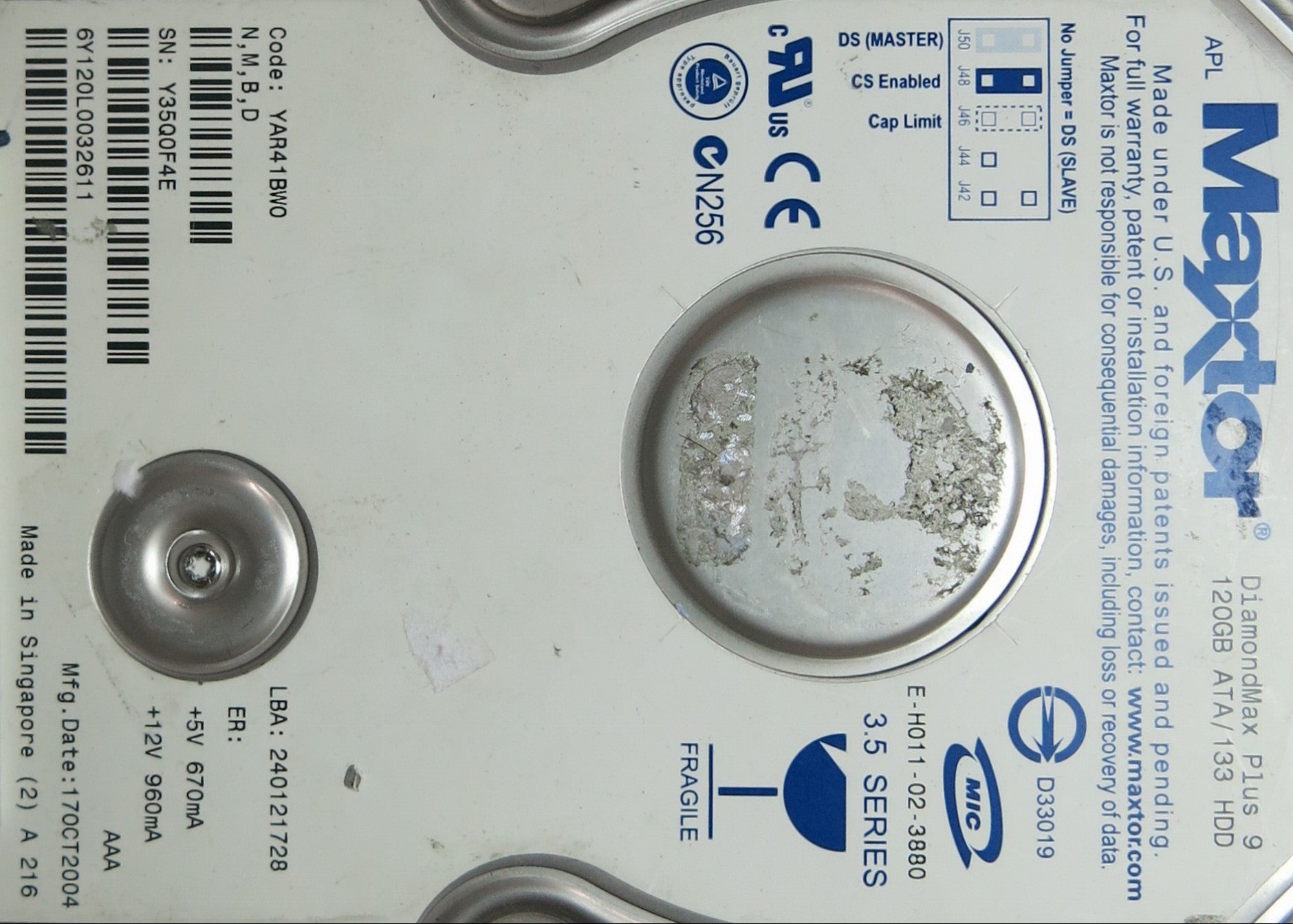 6Y120L0 301562101 PCB