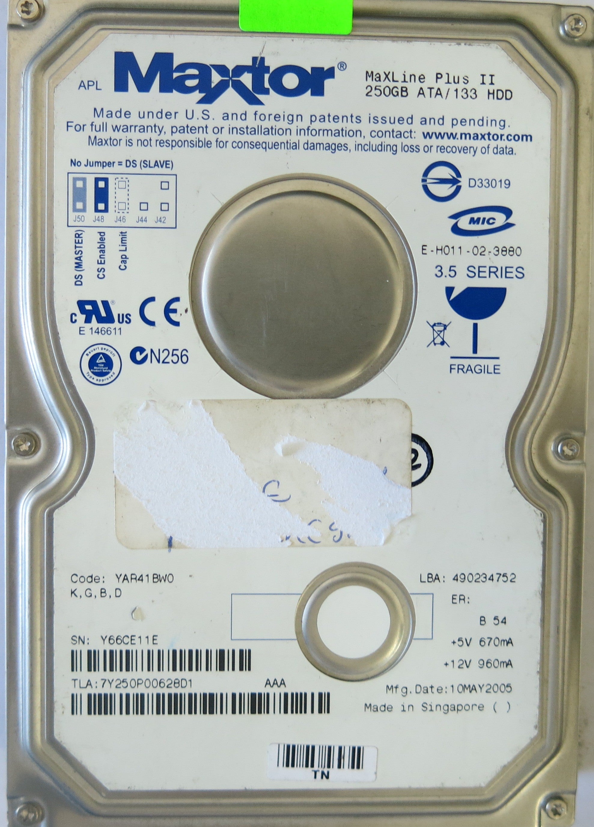 7Y250P0 301862101 PCB