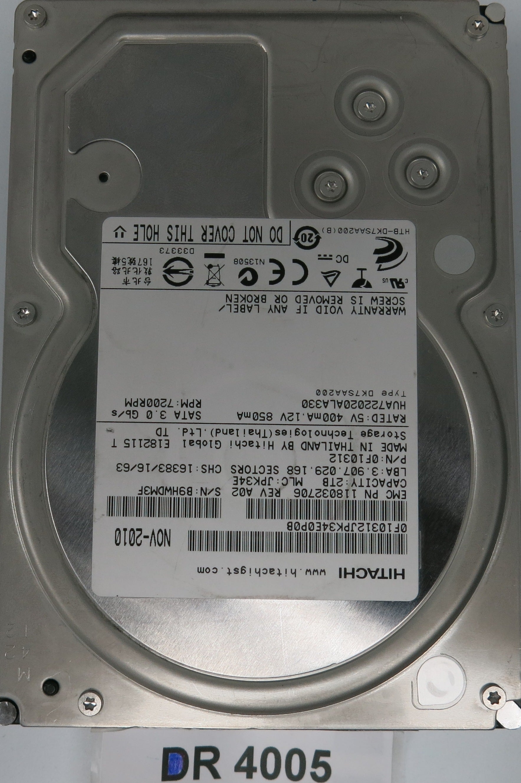 DT01ACA100, 1.0TB 2.5, 110 0A90201 01