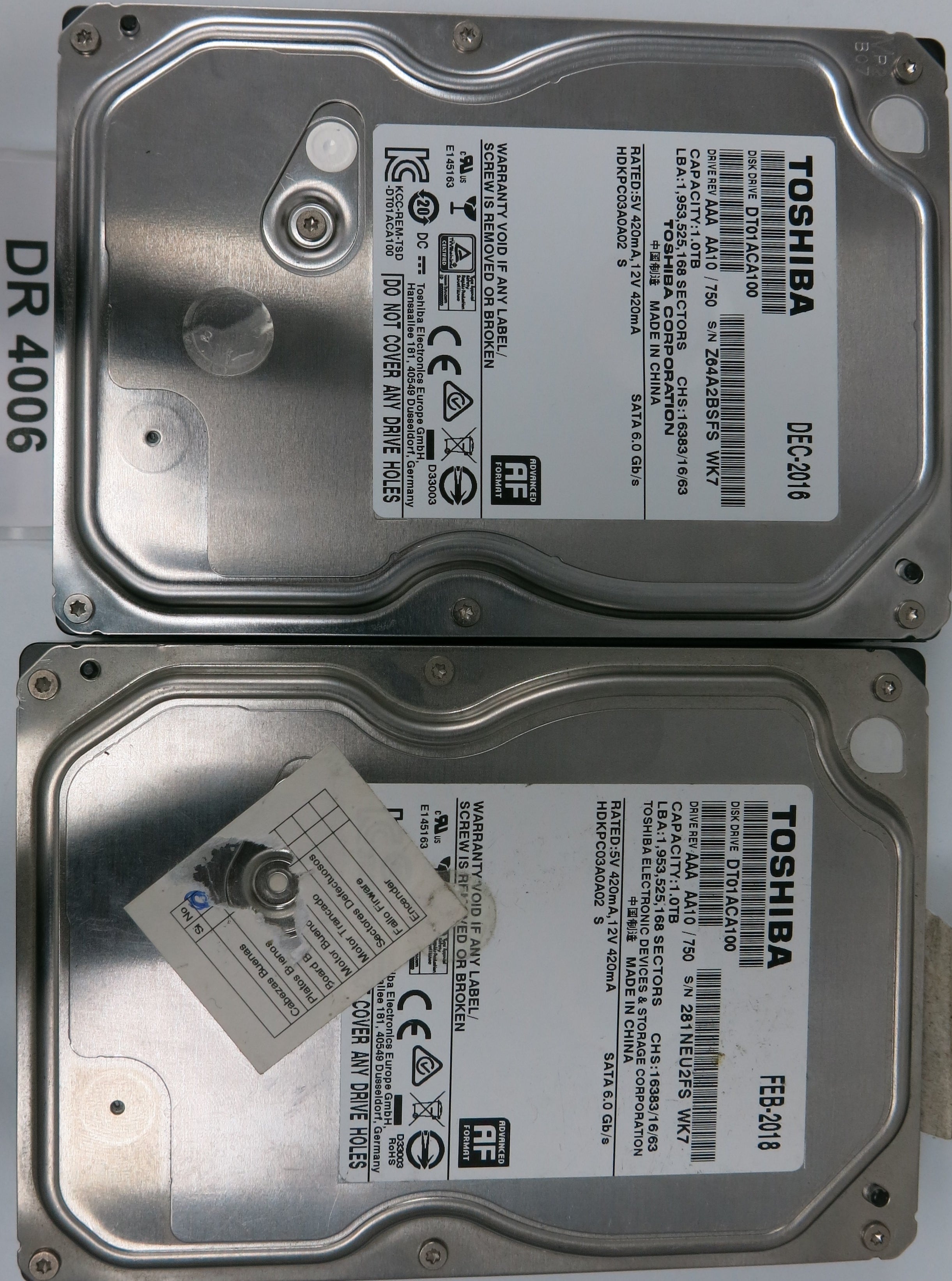 DT01ACA100, 1.0TB 3.5, 220 0A90377 01