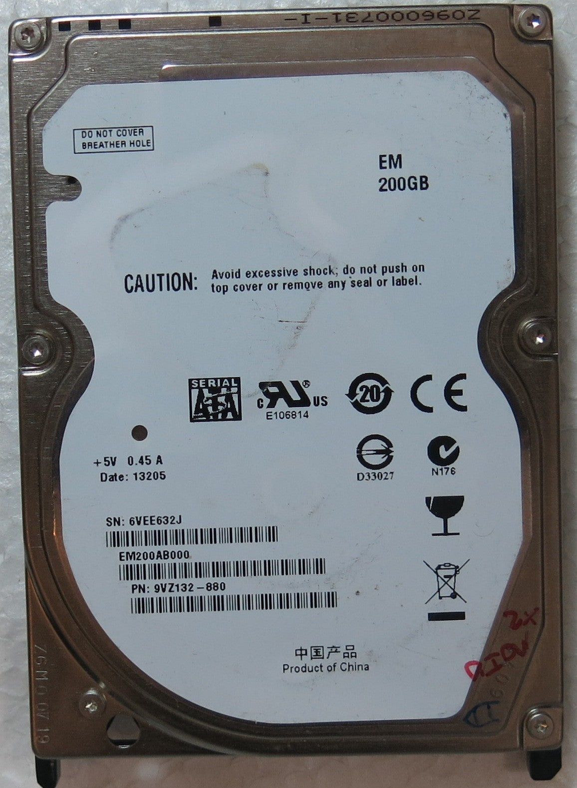 EM200AB000 PN 9VZ132-880 100536286 REV E PCB