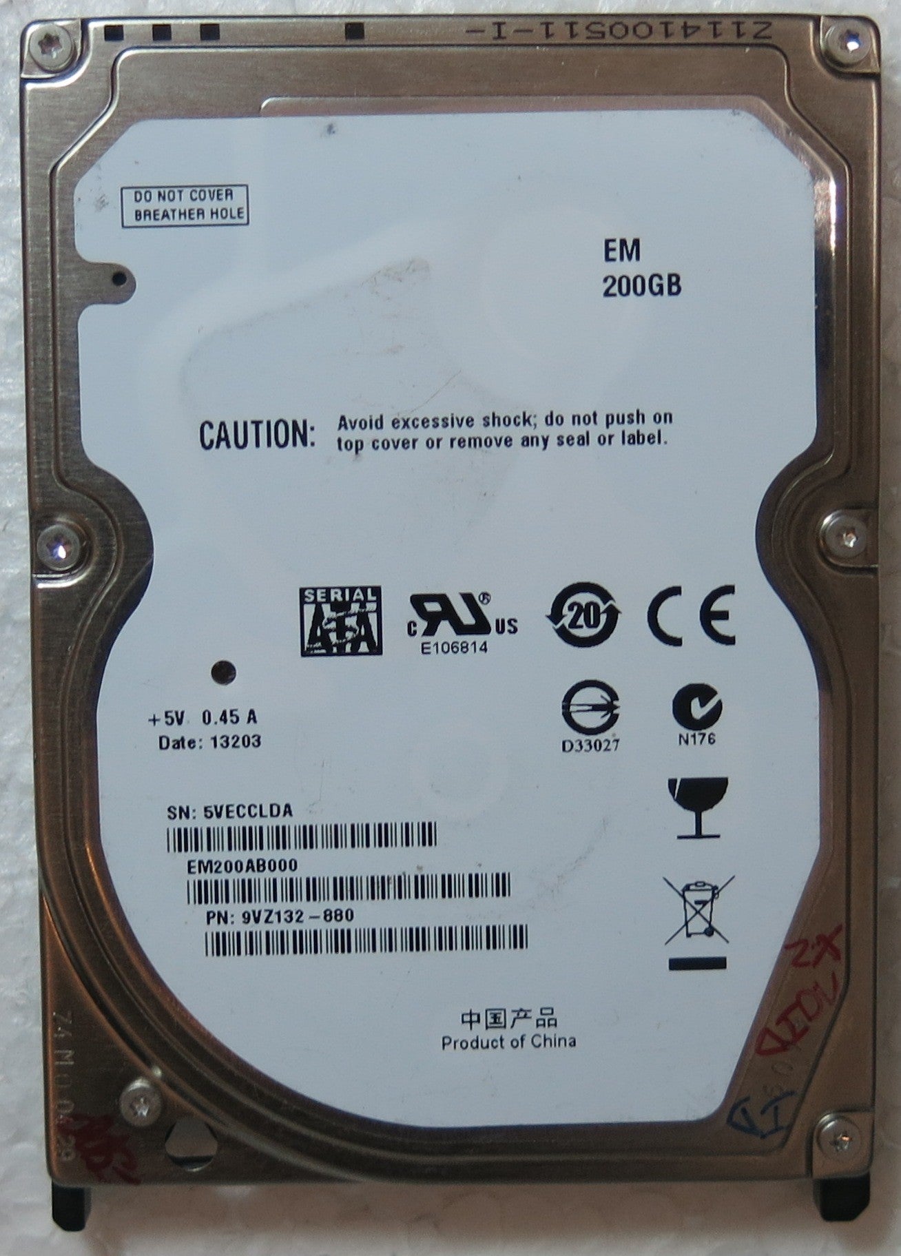 EM200AB000 PN 9VZ132-880 100536286 REV E PCB