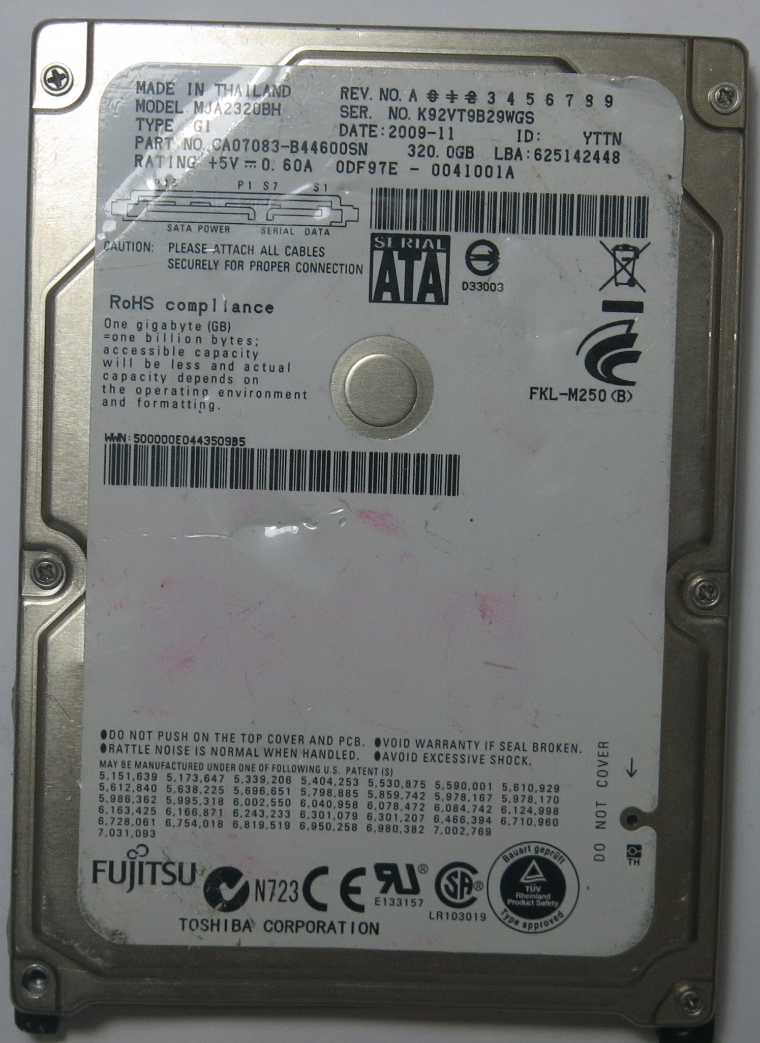 FUJITSU MJA2320BH CA26350-B10304BA PCB