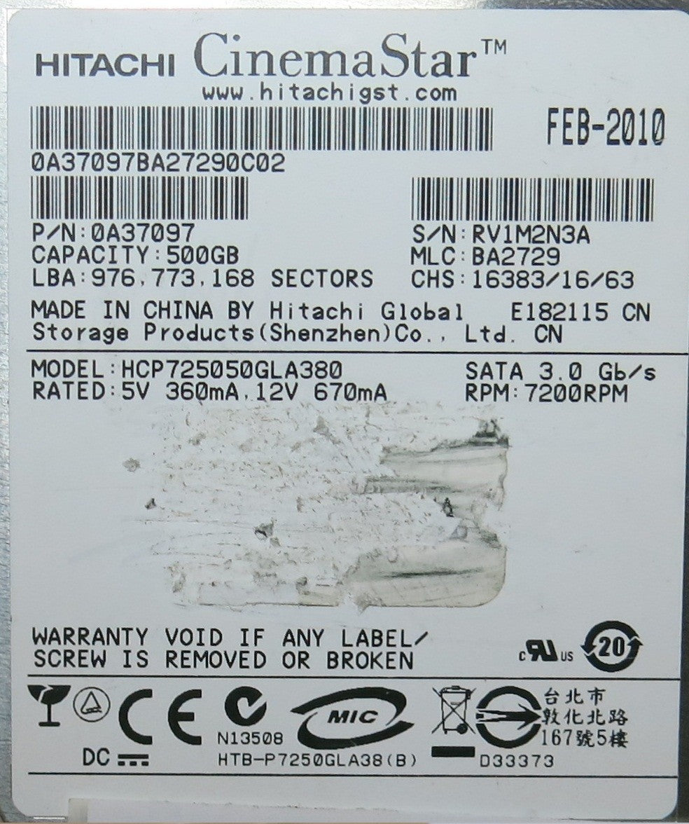 HCP725050GLA380 PN 0A37097 110 0A90026 01 PCB