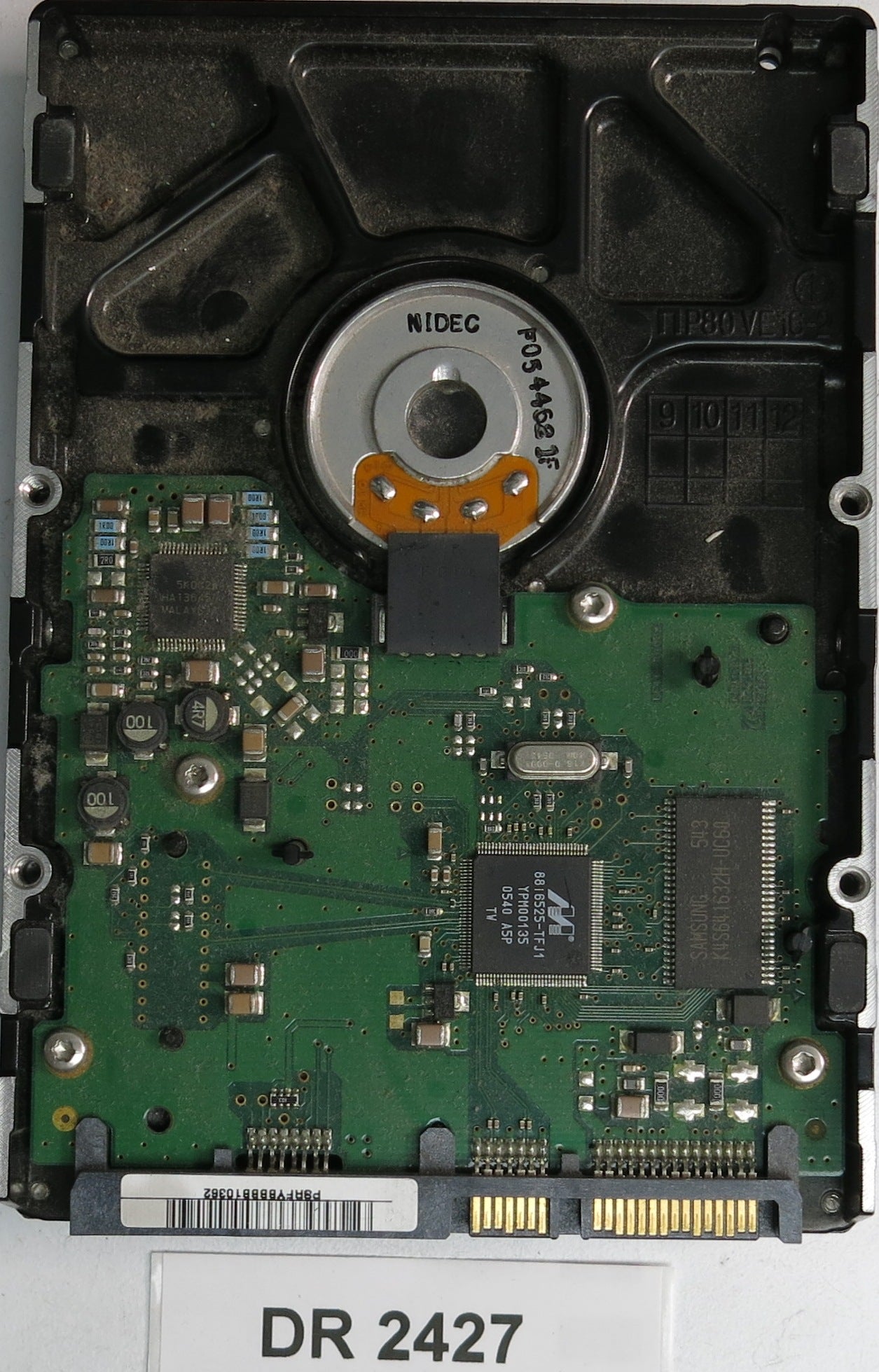 HD080HJ/P, SERIAL: S0DEJ10YB75792, 80GB 3.5