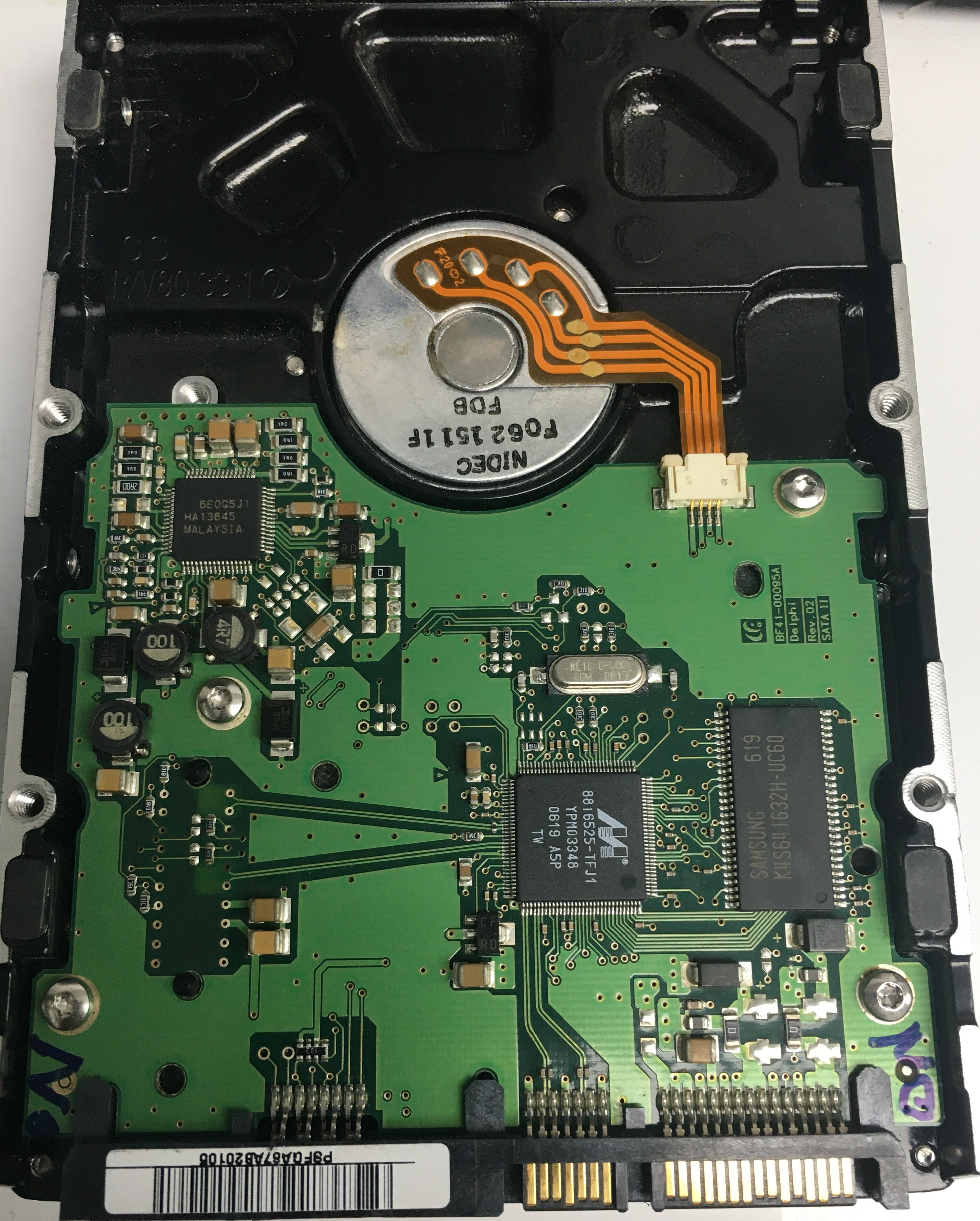 HD160JJ/P SERIAL: S0DFJ1HL624716 160GB 3.5 PCB: BF41-00095A