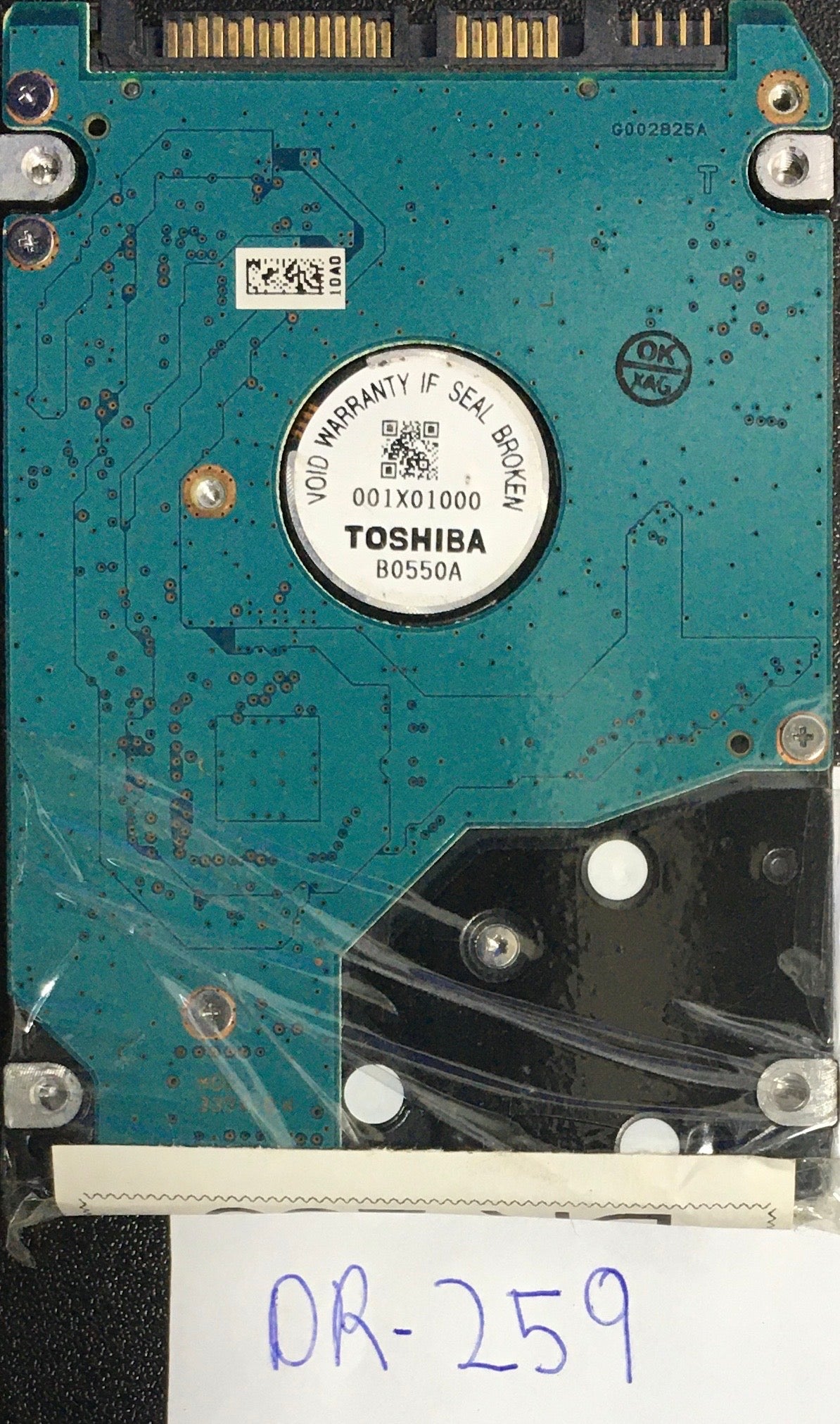 HDD2J94 H ZK01 B,  Serial: 549QB0N1B PD6 EC.A,  320GB 2.5  PCB :G002825A,