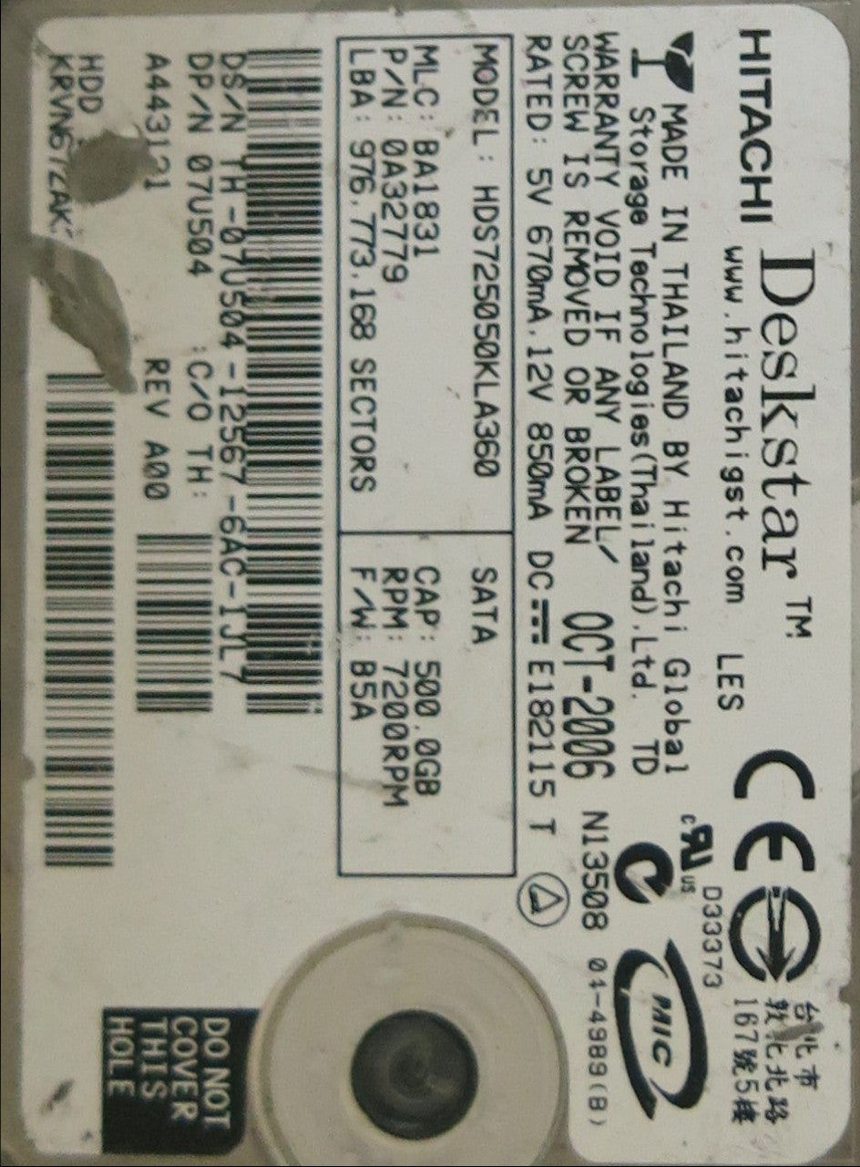 HDS725050KLA360  F 0A31169 01  PCB