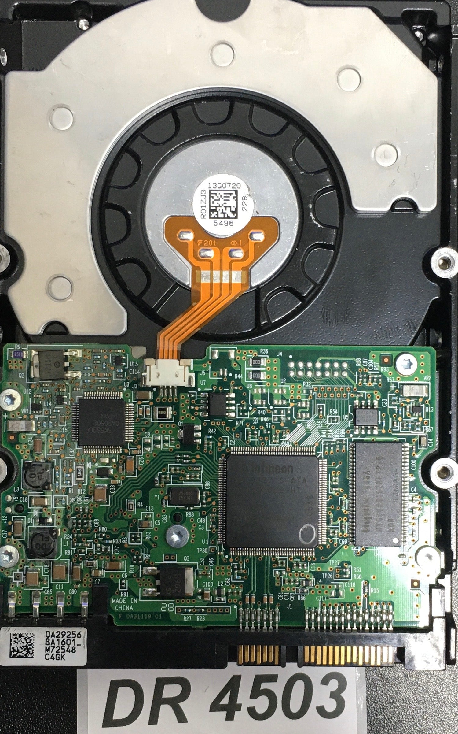 HDS725050KLA360  P/N:0A31619  Serial:ZAGSSHND  500GB 3.5  PCB: F 0A31169 01 REV A