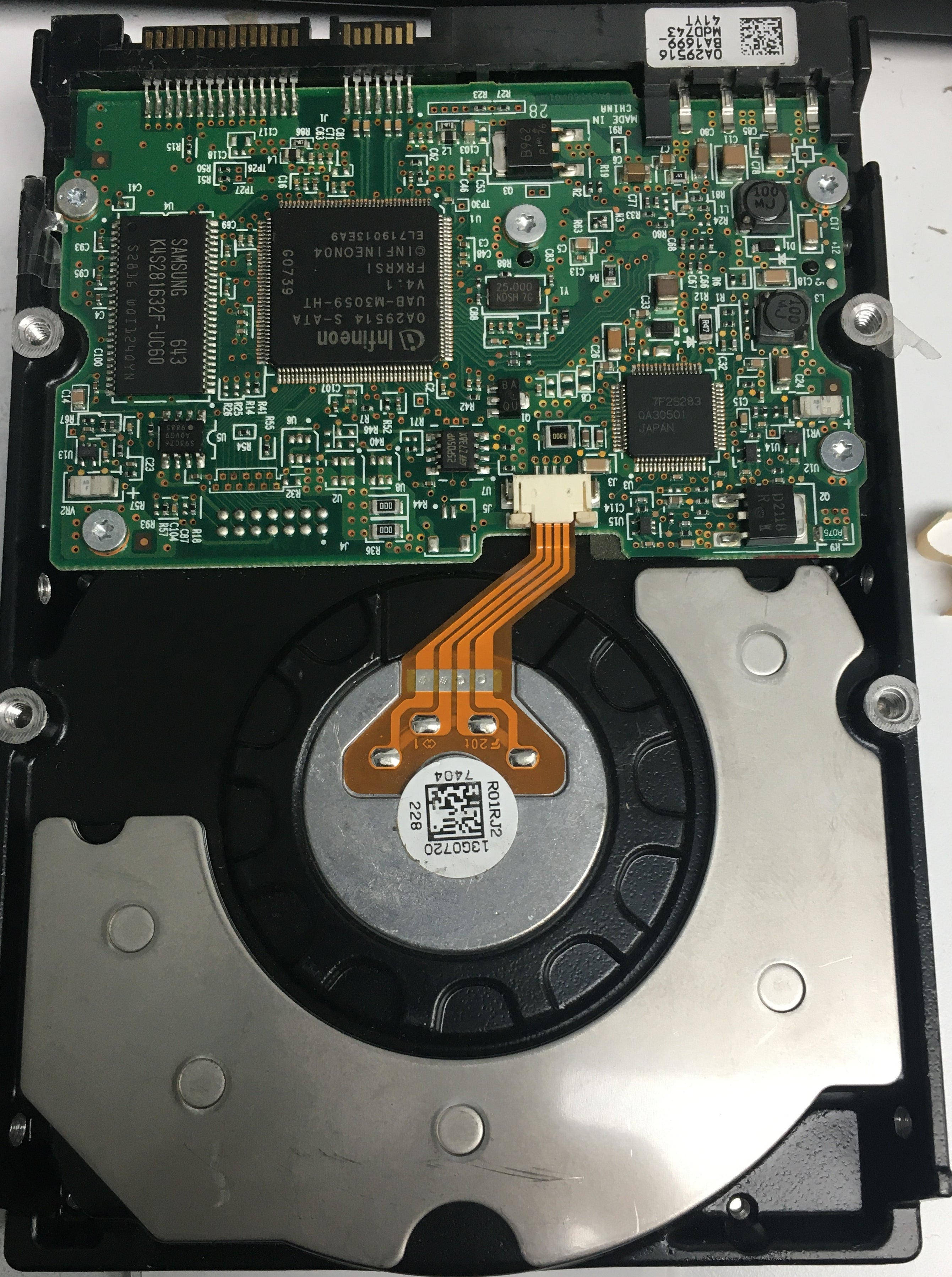 HDS725050KLA360 Serial Number: ZBHZUTEH, P/N: 0A31619, MLC: BA1854, 500GB 3.5