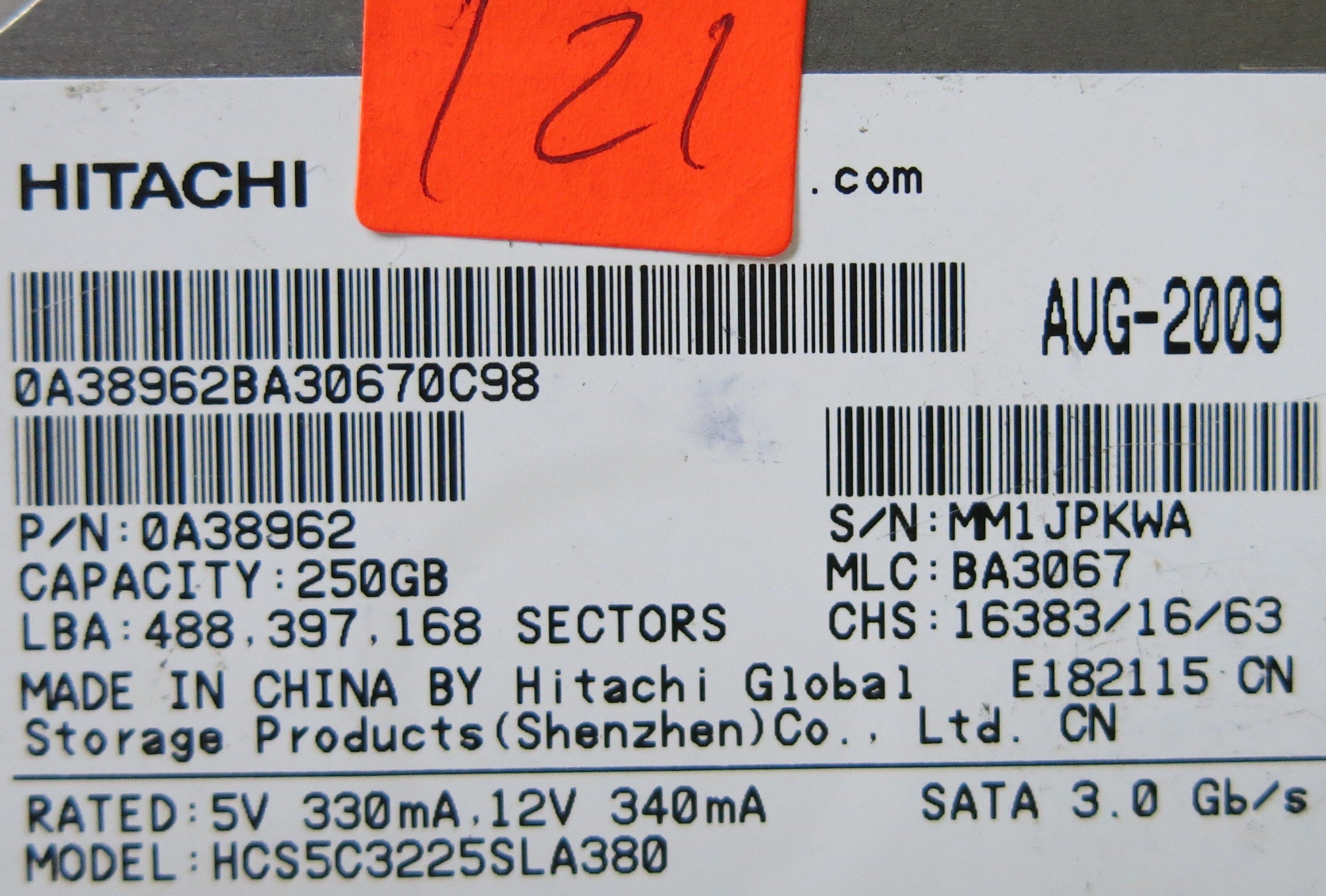 HITACHI HCS5C3225SLA380 110 0A90158 01 PCB