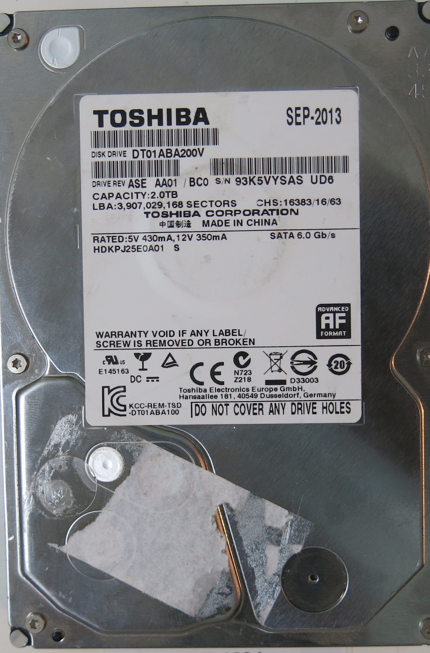 HITACHI HDKPJ25E0A01 PCB 220 0A90380 01,  2.TB