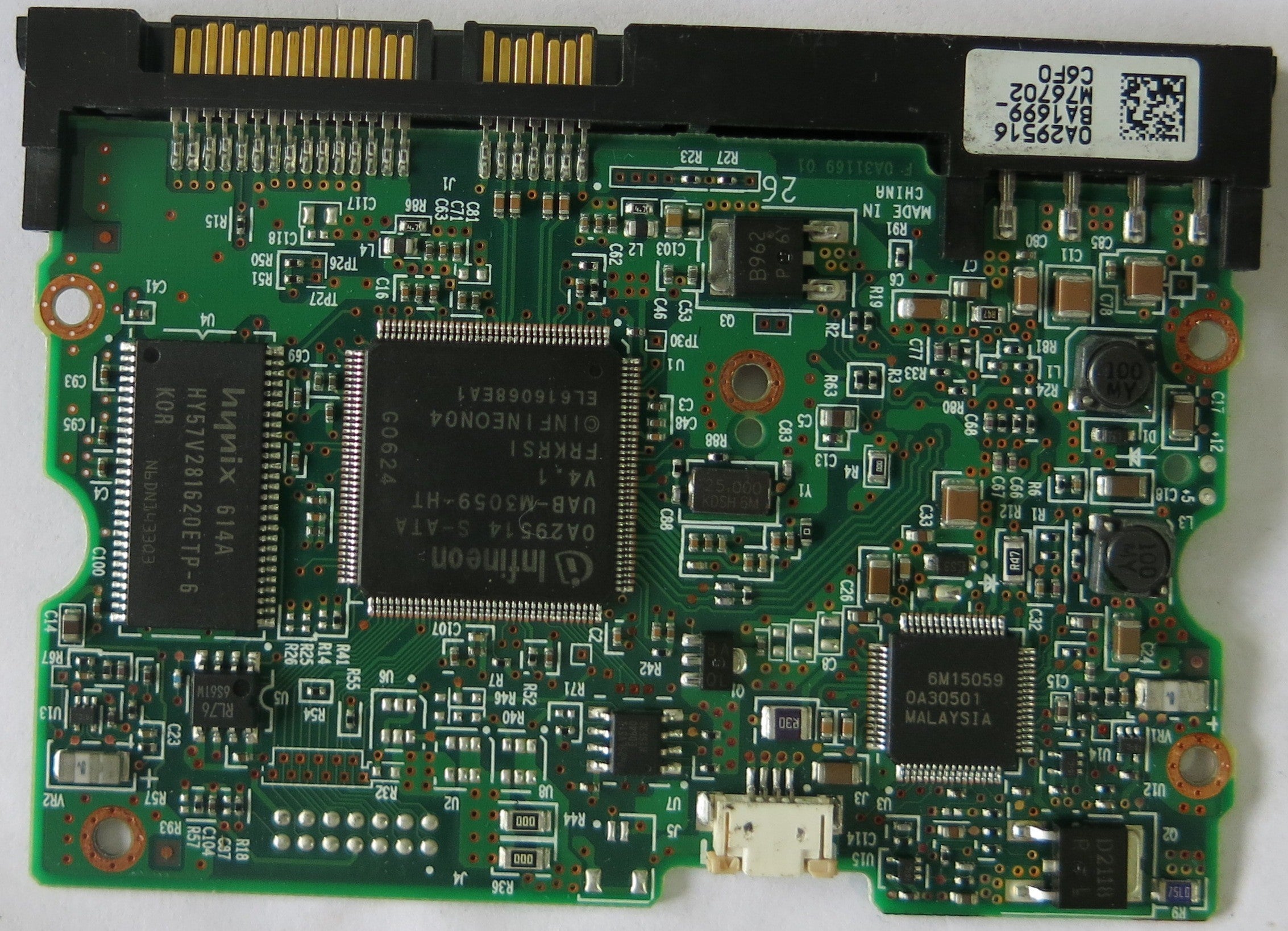 HITACHI HDS725050KLA360 P/N0A32216 FW REV AJ0A B 0A31169 01 PCB