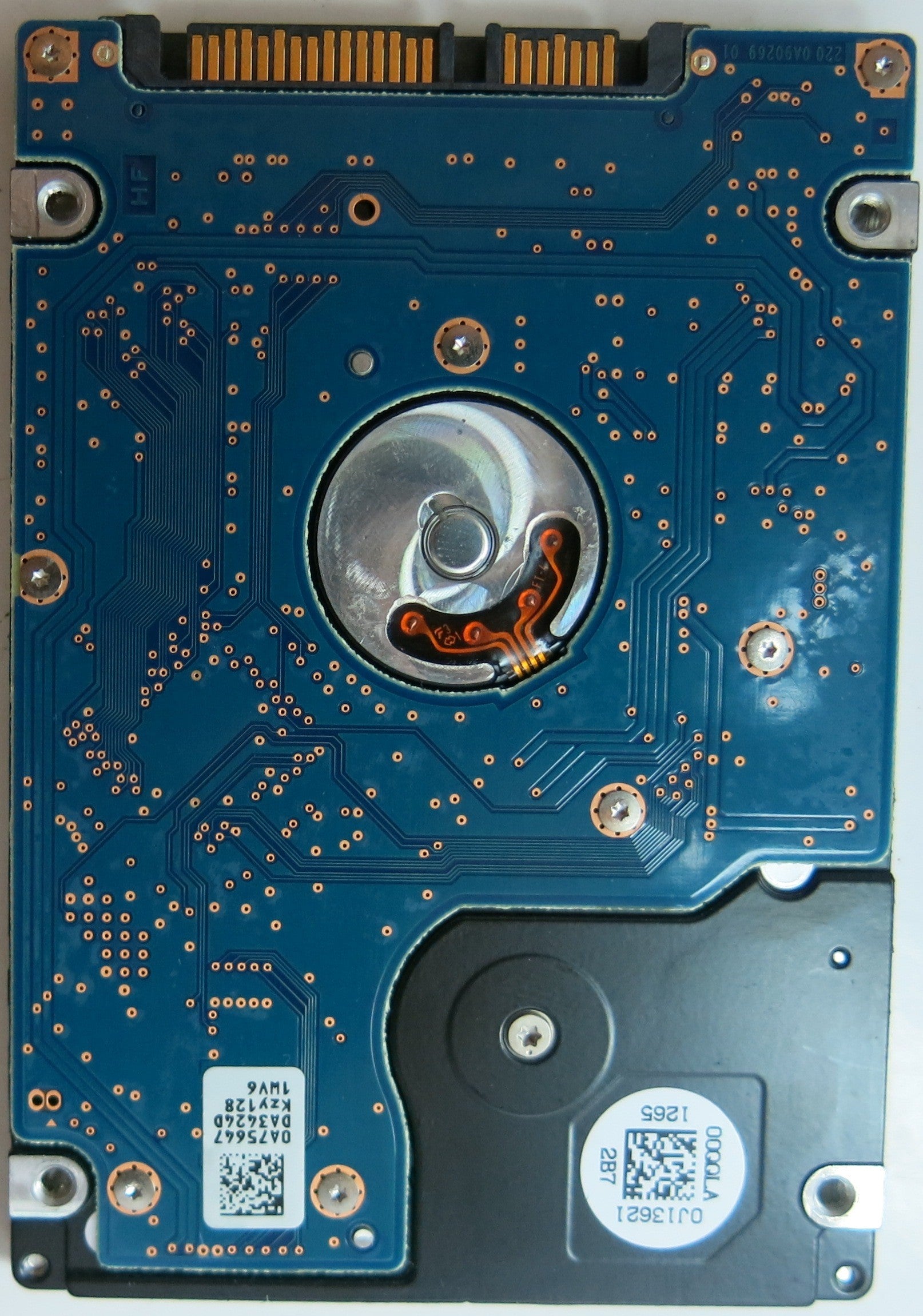 HTD543216A7A384, PN:0J8921,  MLC: DA4024, PCB: 220 0A90269 01, SERIAL NUMBER: 110725E24053400426TK, 160GB 2.5