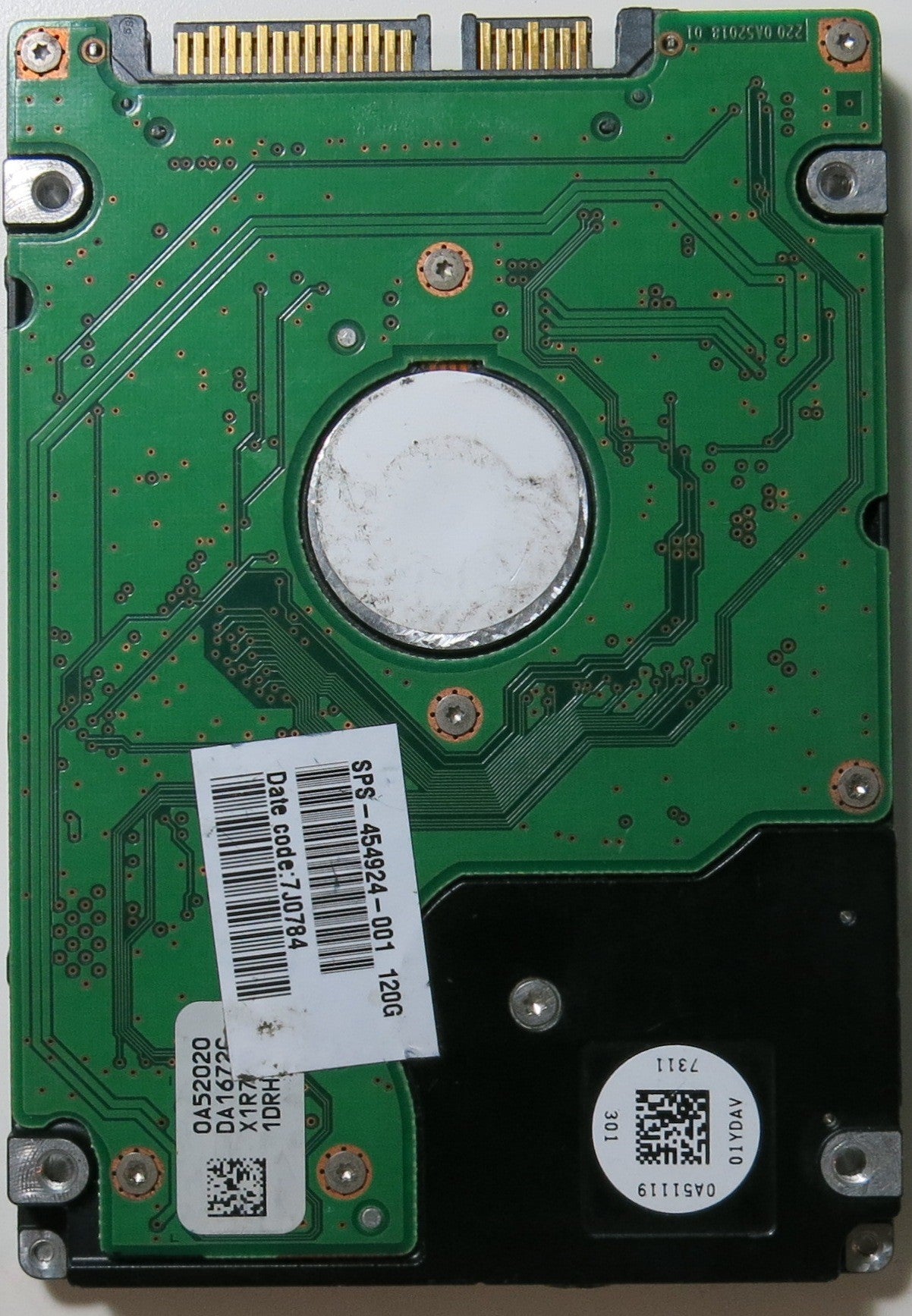 HTS541612J9SA00, PCB: 220-0A52018 01, SERIAL NUMBER: H6J5MTBT, FW DA1697, PN 0A53006, FW DA1697, 120.GB,