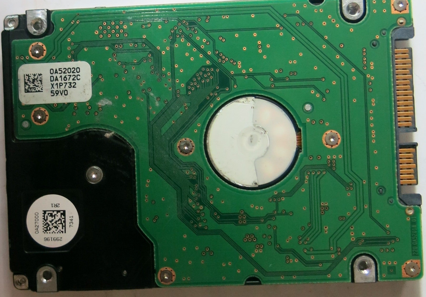 HTS541640J9SA00, PCB: 220 0A52018 01, SERIAL: SFCRTGTE, MLC: DA1625, FW: DA1625,  40,GB,