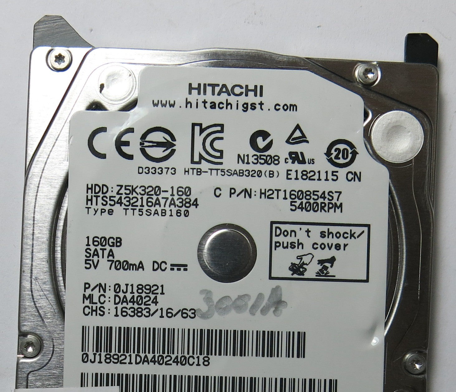 HITACHI HTS543216A7A384 MLC DA4024 220 0A90269 01 PCB