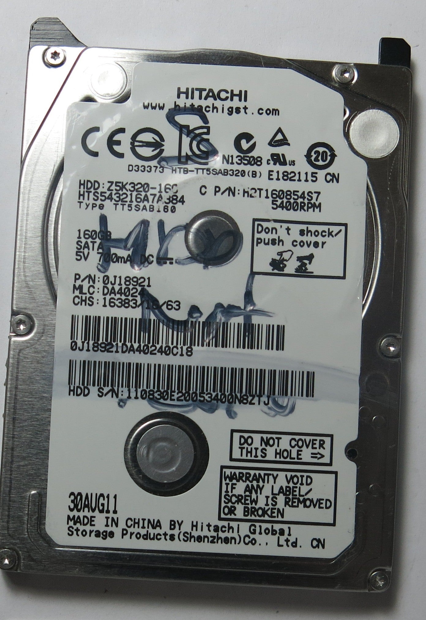 HITACHI HTS543216A7A384 MLC DA4024 220 0A90269 01 PCB