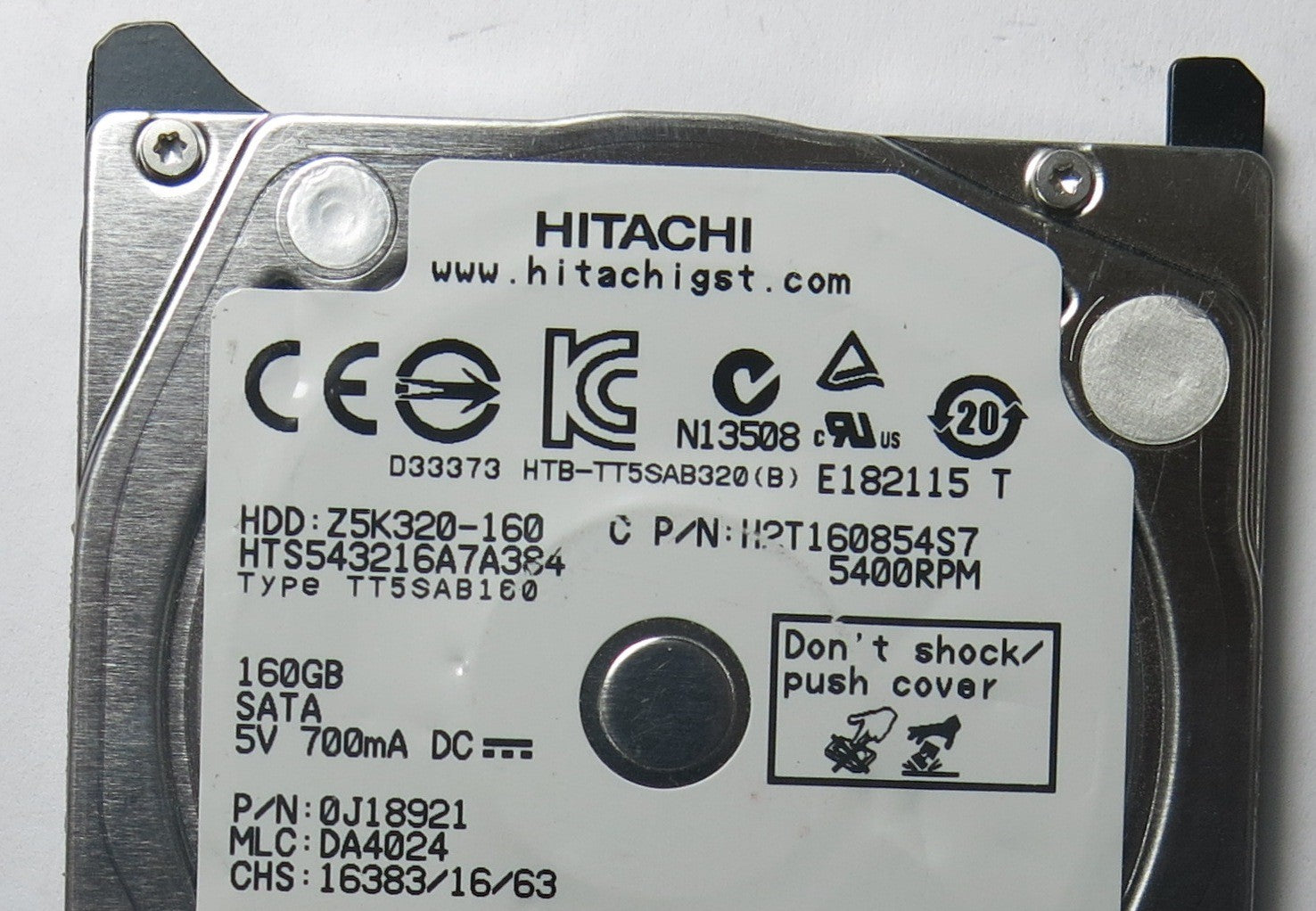 HITACHI HTS543216A7A384 MLC DA4024 220 0A90269 01 PCB