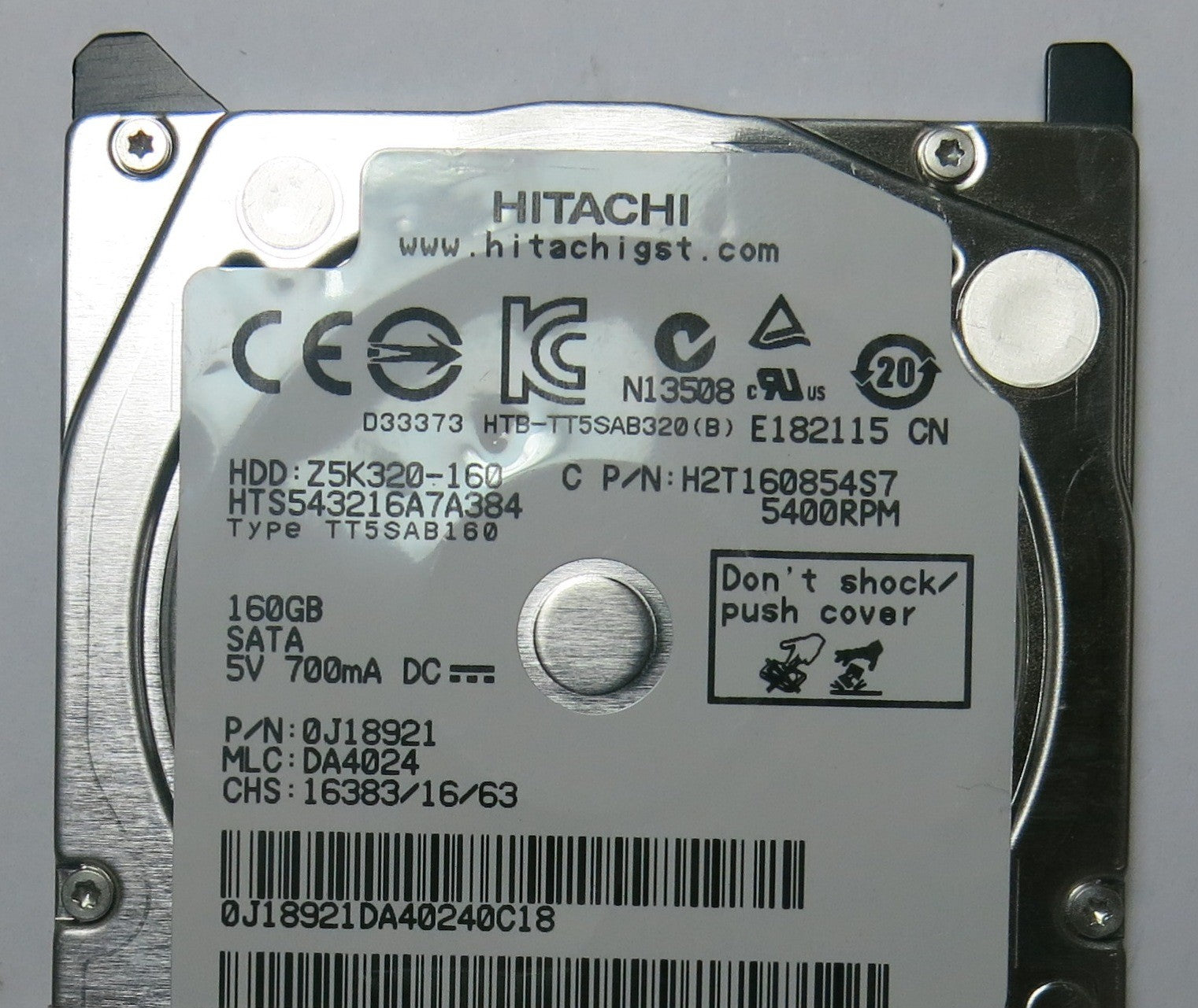 HITACHI HTS543216A7A384 MLC DA4024 220 0A90269 01 PCB