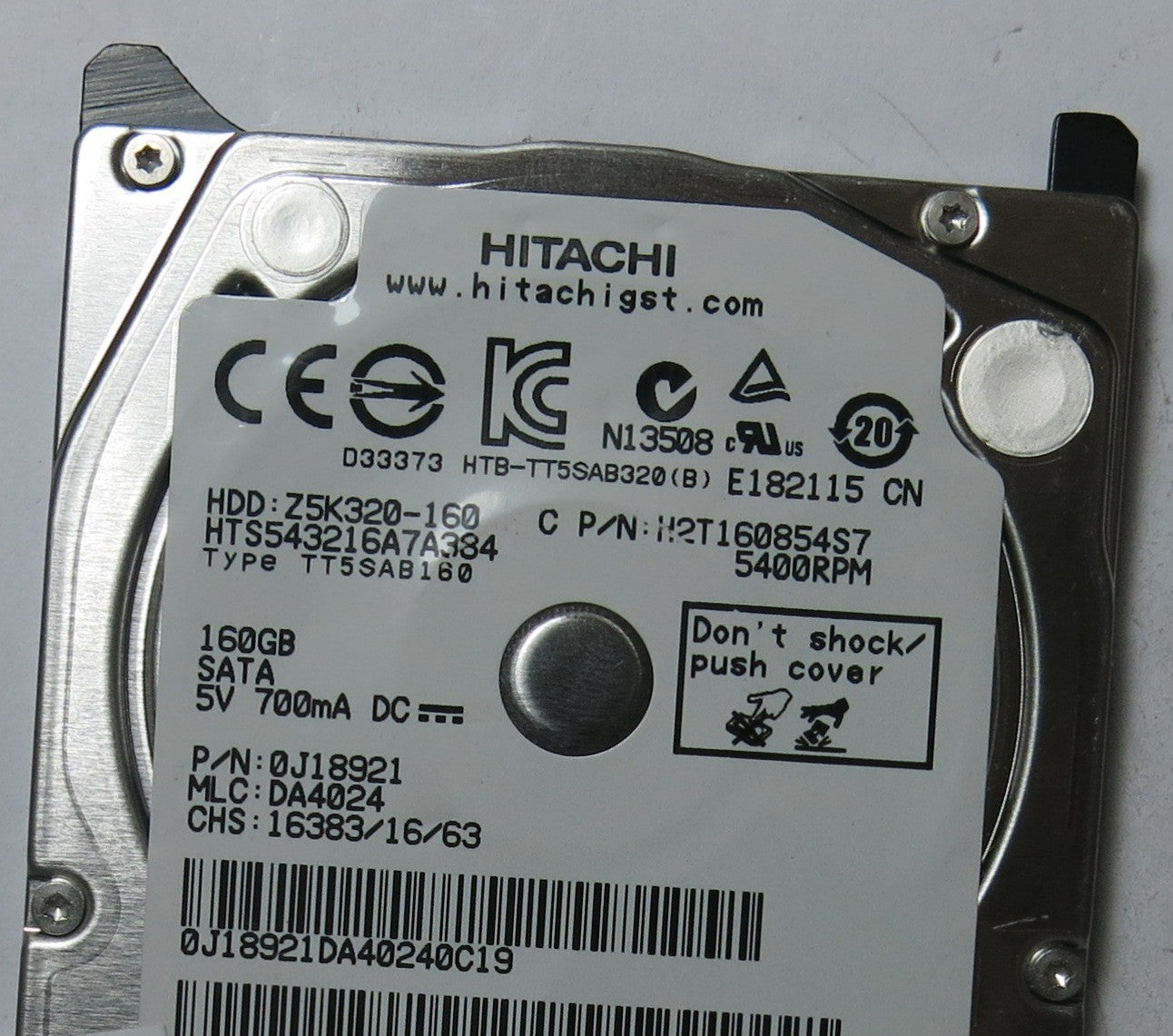 HITACHI HTS543216A7A384 MLC DA4024 220 0A90269 01 PCB