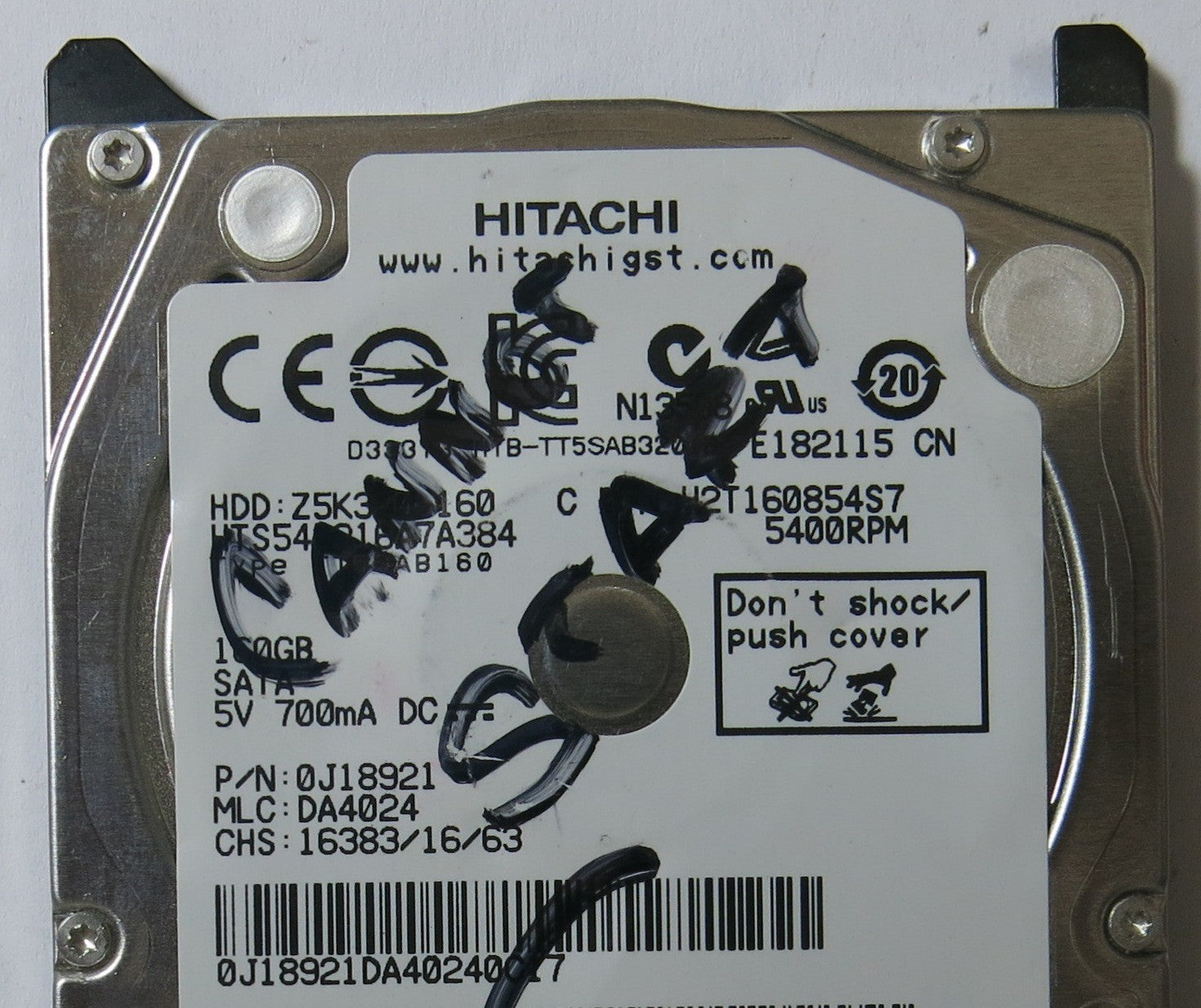 HITACHI HTS543216A7A384 MLC DA4024 220 0A90269 01 PCB