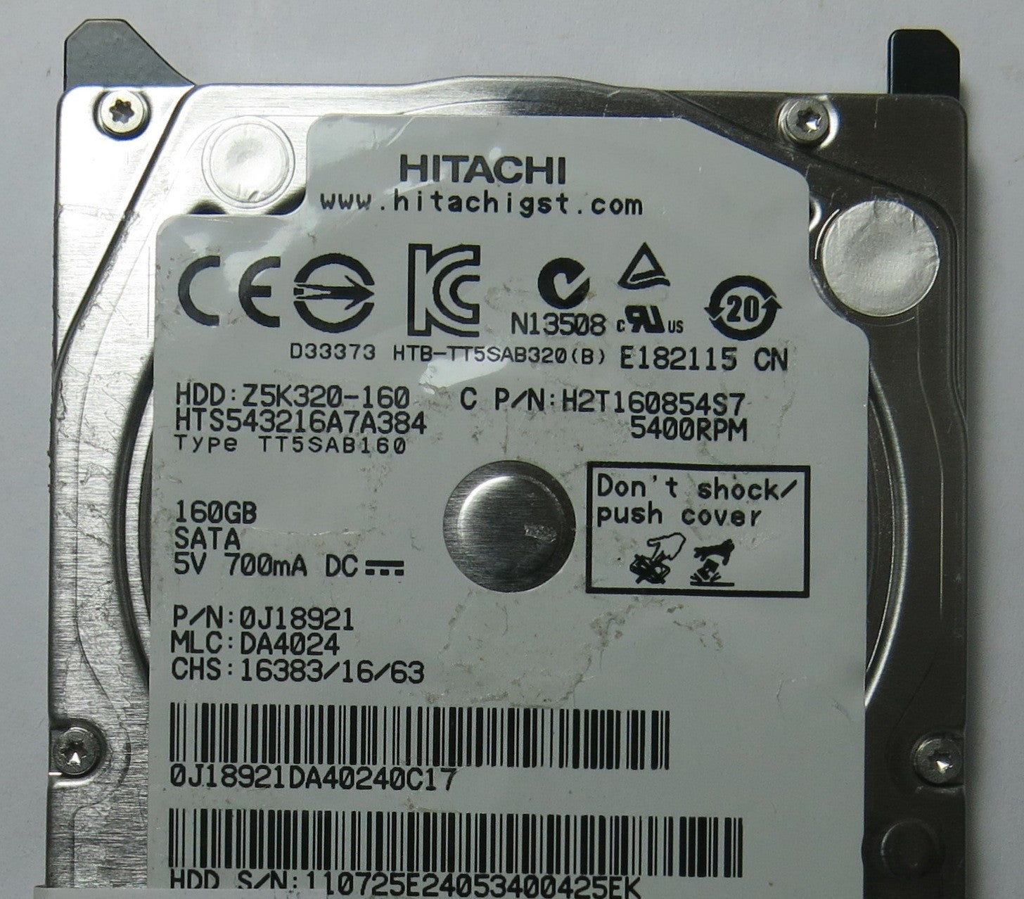 HITACHI HTS543216A7A384 MLC DA4024 220 0A90269 01 PCB