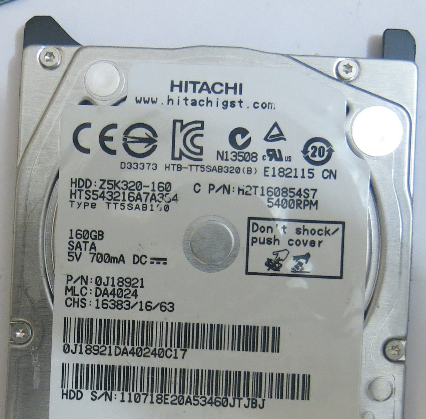 HITACHI HTS543216A7A384 MLC DA4024 220 0A90269 01 PCB