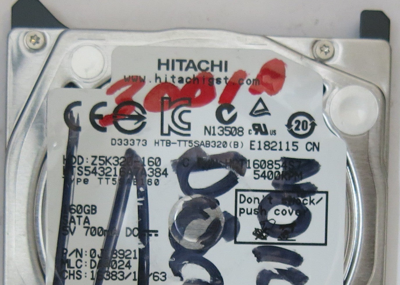 HITACHI HTS543216A7A384 MLC DA4024 220 0A90269 01 PCB