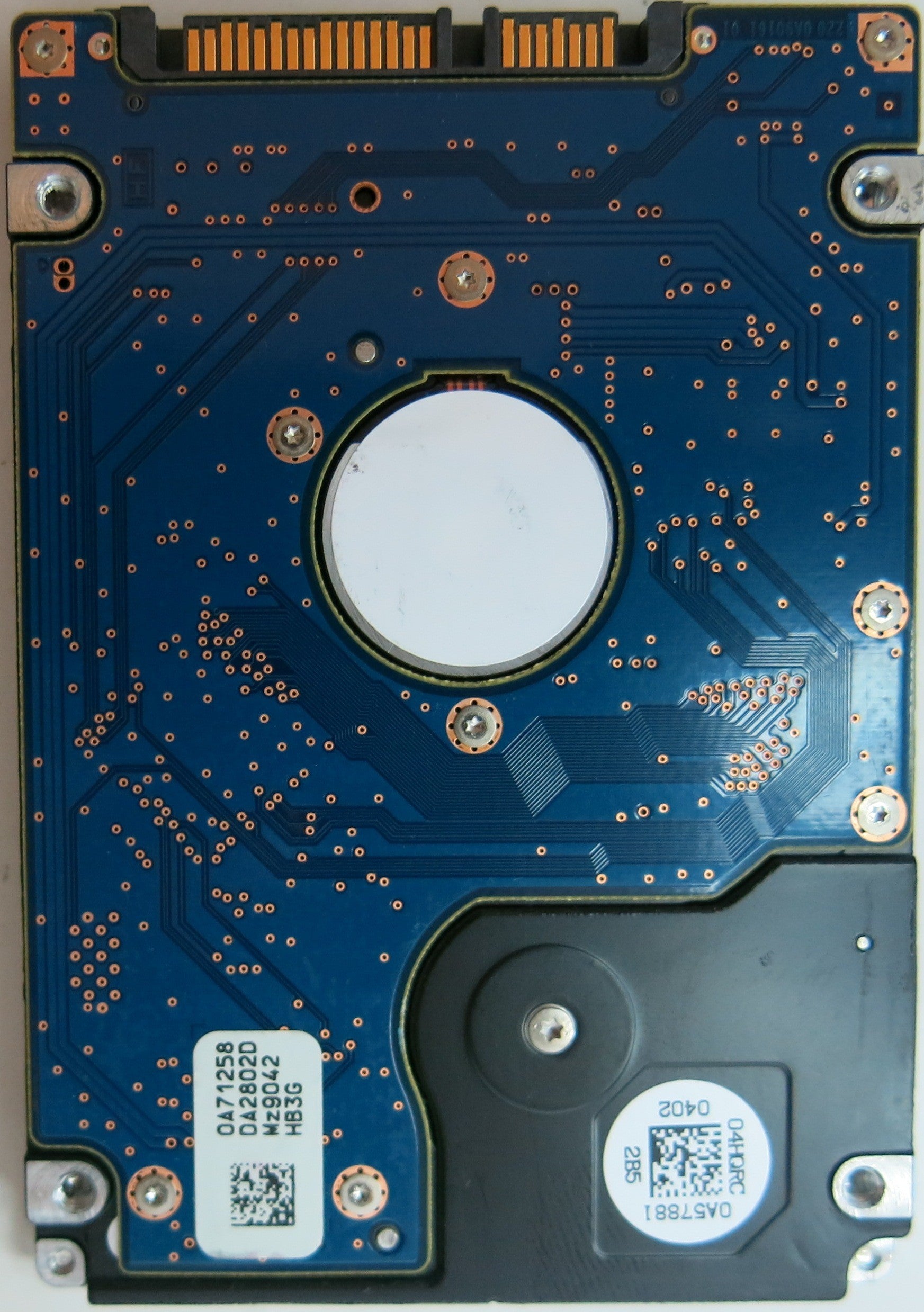 HTS545016B9SA00, PN:0A70451, MLC:DA2987,  PCB: 220 0A90161 01, SERIAL NUMBER: 101022PBPB08AC00NDGT, 160GB 2.5