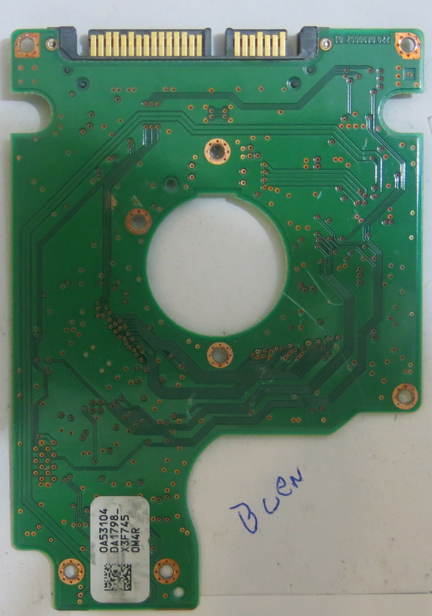 HITACHI HTS722080K9SA00 MLC DA2151 220 0A90002 01 PCB