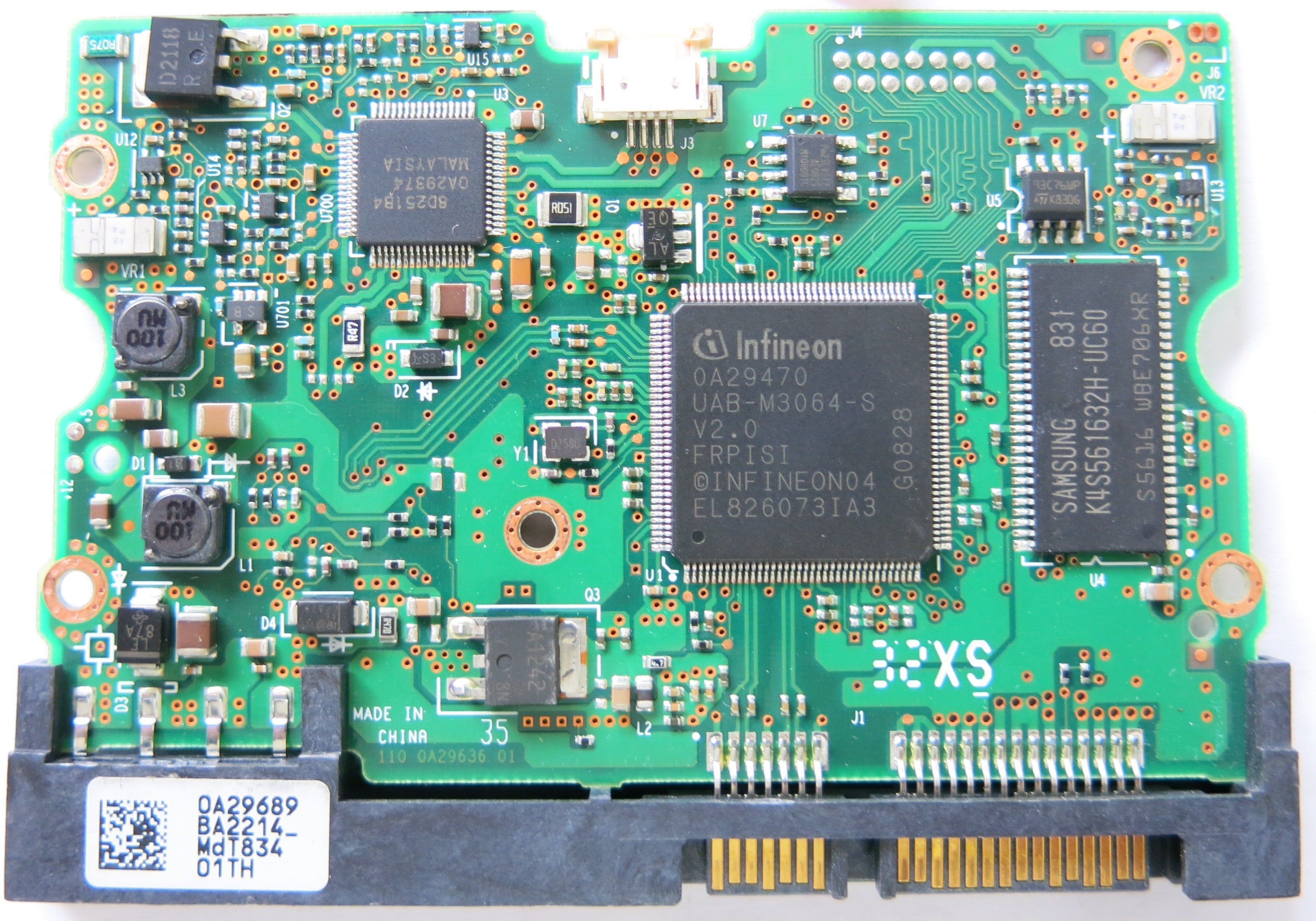 HITACHI HUA721010KL330 110 0A29636 01 PCB