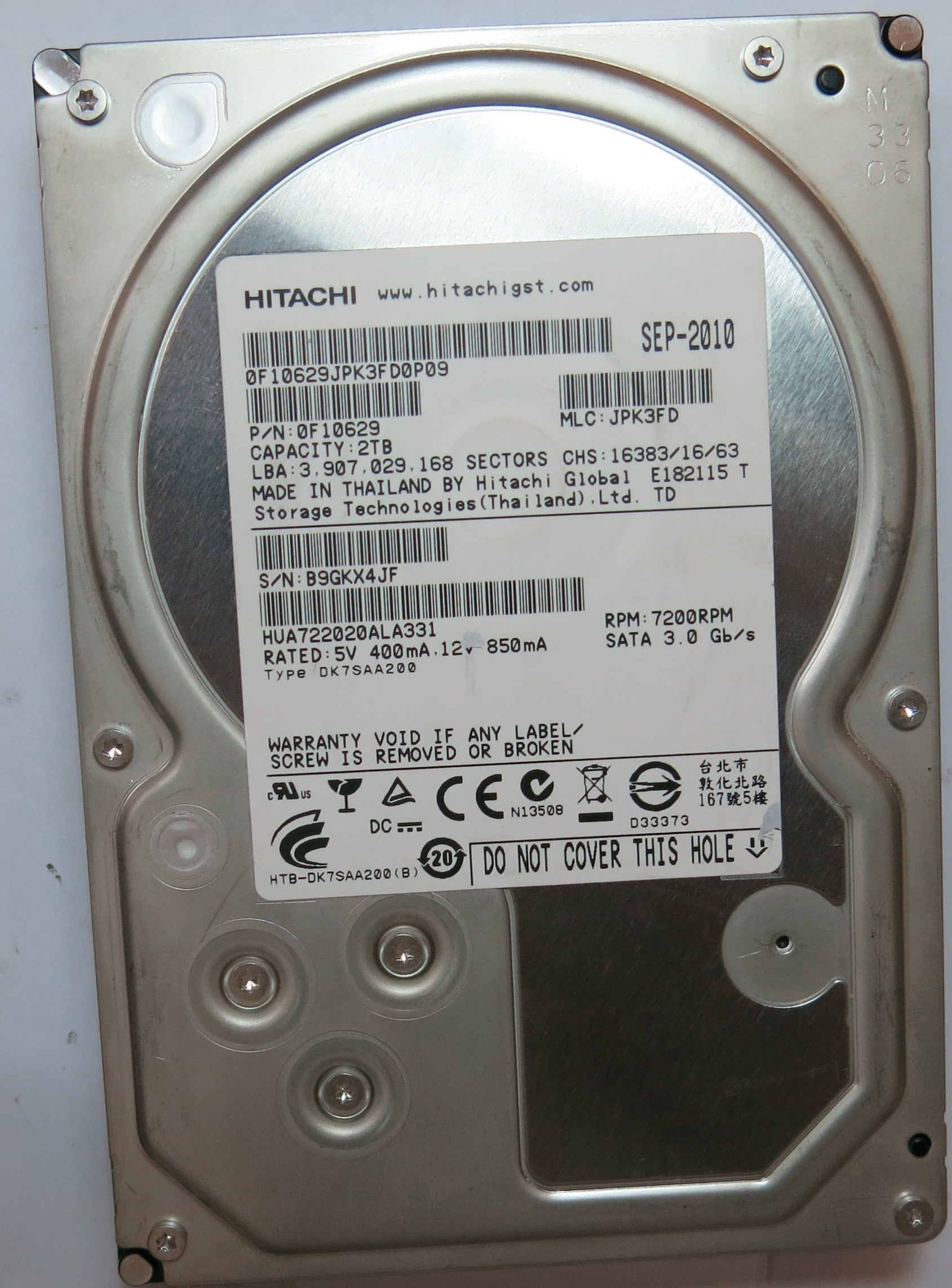 HUA722020ALA331 PCB 110 0A90201 01,  2,TB