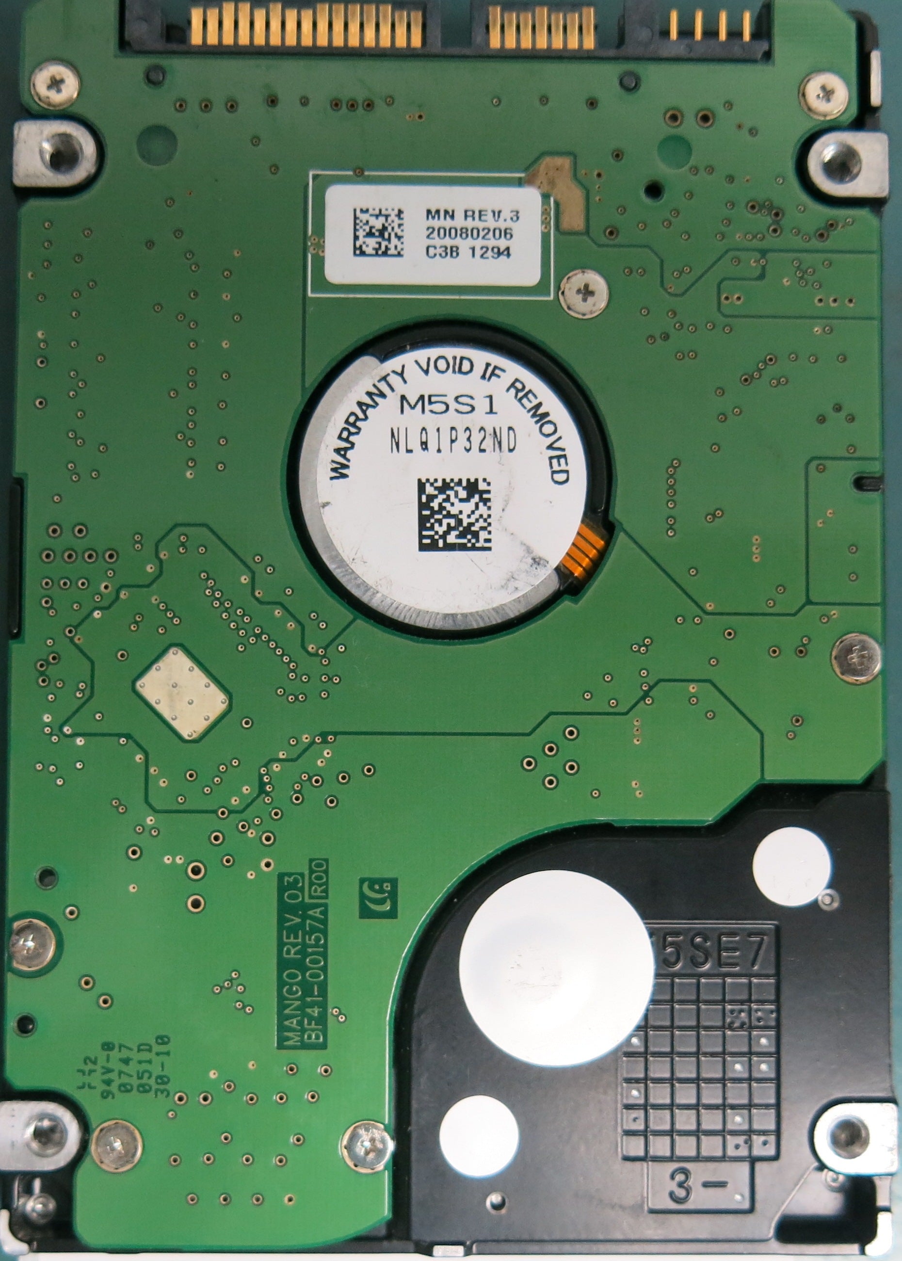 HM160HI, S18PJD8Q227415, 160GB 2.5